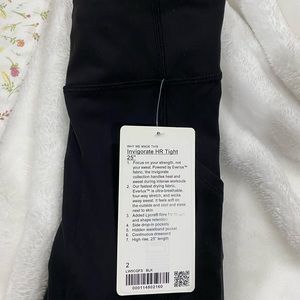 Lululemon HR tight legging 25” Pair 1, I have 4 brand new pairs, never worn